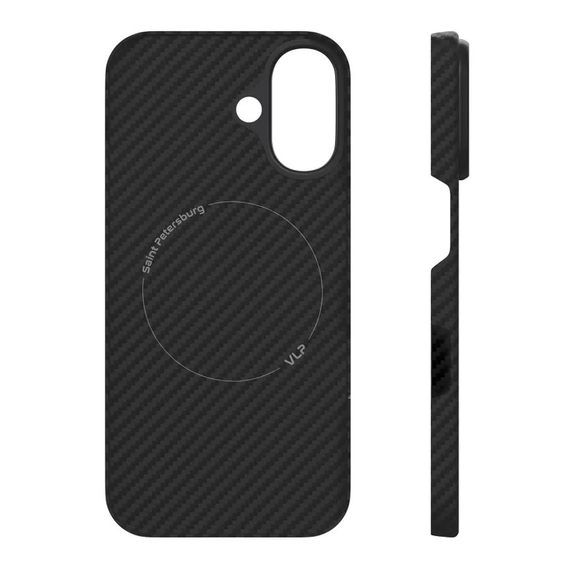 Чехол защитный VLP Kevlar Case MagSafe iPhone 16 Черный