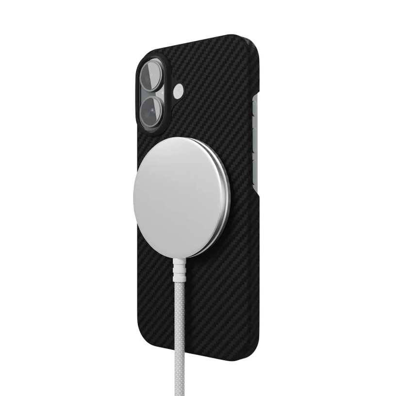 Чехол защитный VLP Kevlar Case MagSafe iPhone 16 Черный