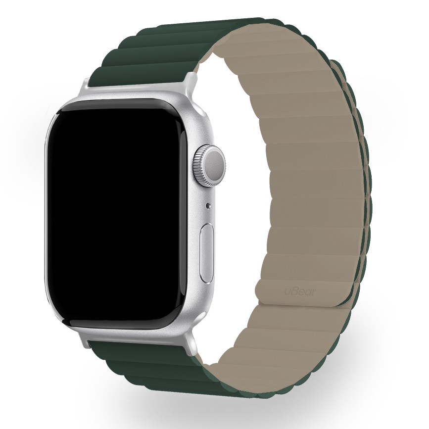 Ремешок uBear Mode для Apple Watch 44/45/46/49mm (M/L) Зеленый/Серый