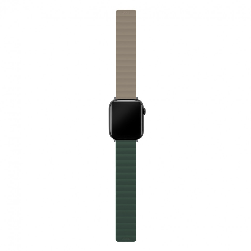 Ремешок uBear Mode для Apple Watch 44/45/46/49mm (M/L) Зеленый/Серый