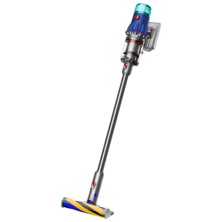 Вертикальный беспроводной пылесос Dyson V12 Detect Slim Fluffy (SV46) Blue/Nickel (Вилка CN)