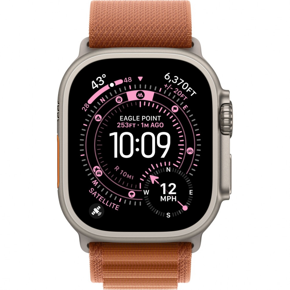 Умные часы Apple Watch Ultra 3 2025 49mm Natural Titanium Case with Terra Cotta Alpine Loop (L)