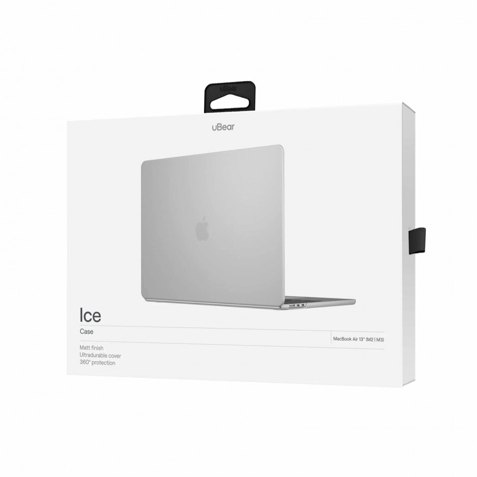 Чехол защитный uBear Ice Case для MacBook Air 13 (M2/M3/M4) Белый