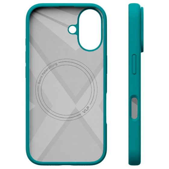 Чехол защитный VLP Aster Case MagSafe для iPhone 16 Зеленый