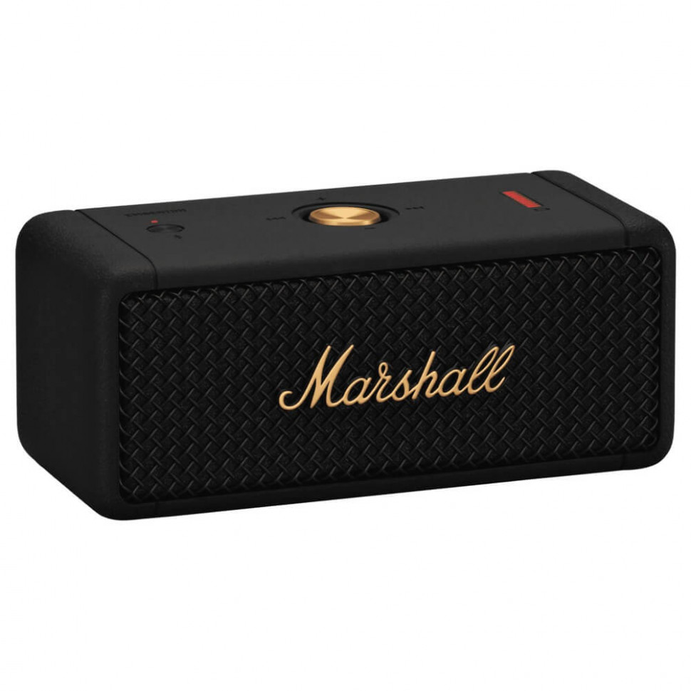 Портативная акустика Marshall Emberton Черная латунь (Black & Brass)