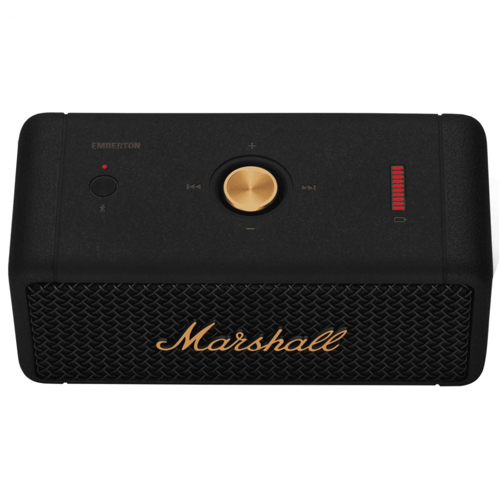 Портативная акустика Marshall Emberton Черная латунь (Black & Brass)