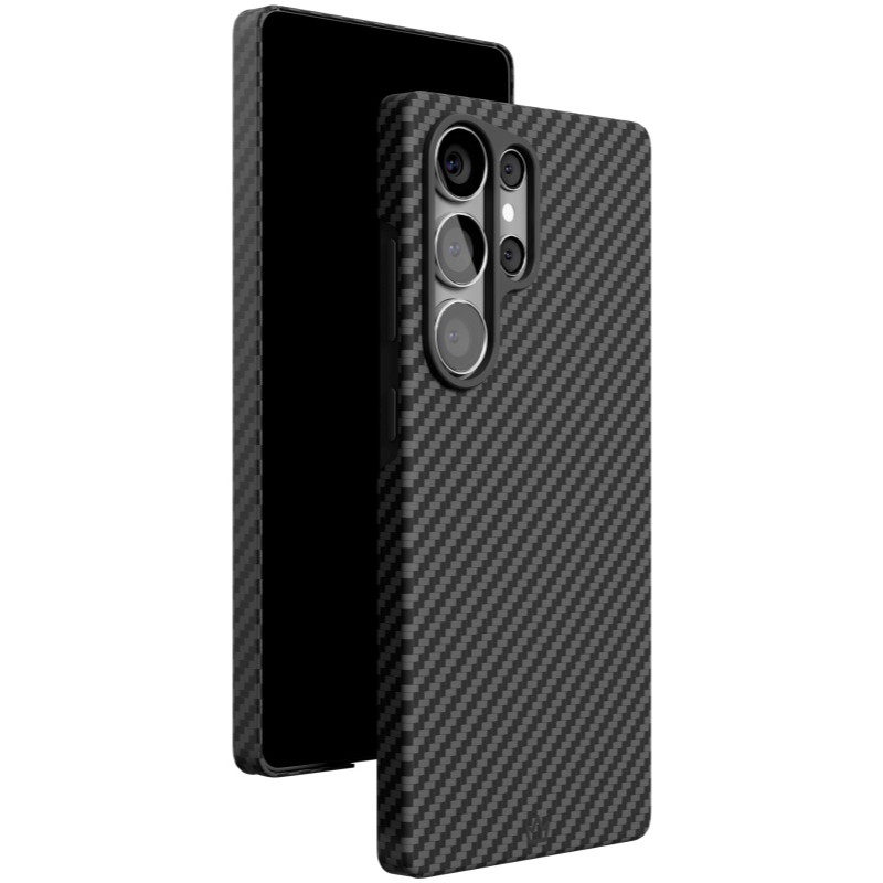 Чехол защитный VLP Kevlar Case MagSafe для Samsung Galaxy S25 Ultra Черный
