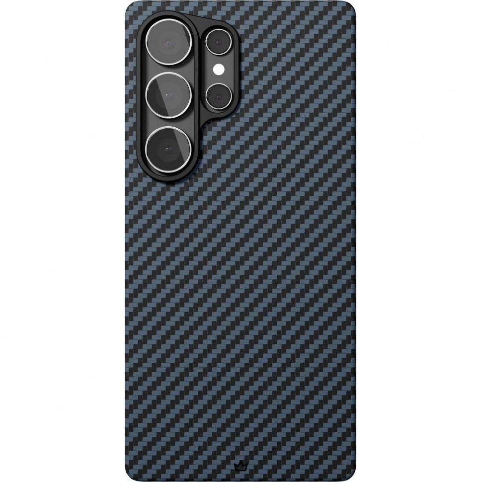 Чехол защитный VLP Kevlar Case MagSafe для Samsung Galaxy S25 Ultra Синий