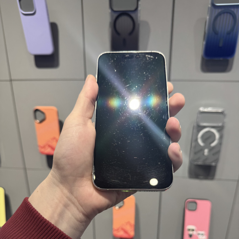 Смартфон Apple iPhone 15 Pro Max 256GB Белый титан (White Titanium) DualSim (Б/У)