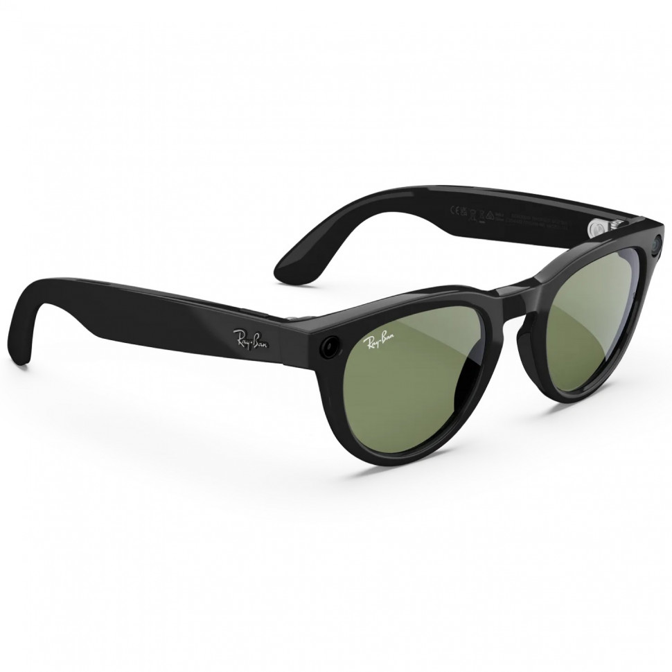 Умные очки Ray-Ban Headliner (Gen 2) Shiny Black G-15 Green (RW4013)