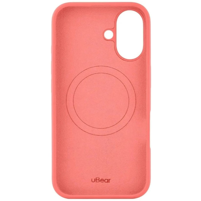 Чехол защитный uBear Touch Mag Case для iPhone 16 Коралловый