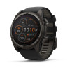 Умные часы Garmin Fenix 8 51mm SOLAR Sapphire Carbon Gray DLC Titanium with Black/Pebble Gray Silicone Band (010-02907-10)