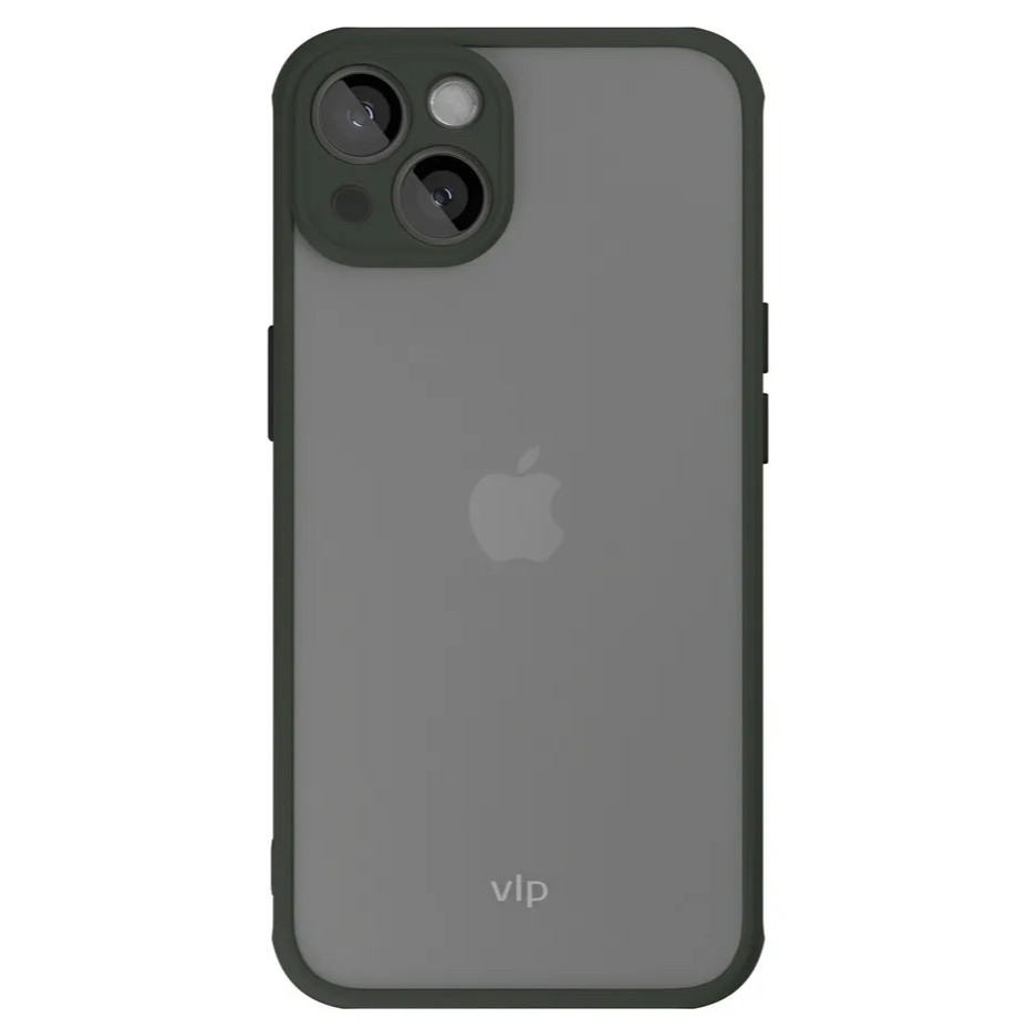 Чехол защитный VLP Matte Case для iPhone 13 Темно-зеленый