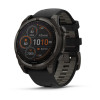 Умные часы Garmin Fenix 8 47mm SOLAR Sapphire Carbon Gray DLC Titanium with Black/Pebble Gray Silicone Band (010-02906-10)