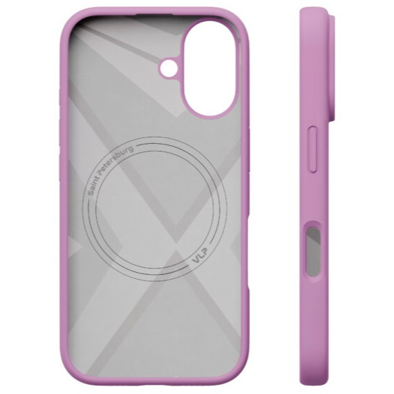 Чехол защитный VLP Aster Case MagSafe для iPhone 16 Розовый
