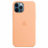 Чехол защитный Silicone Case с MagSafe для iPhone 12/12 Pro Cantaloupe