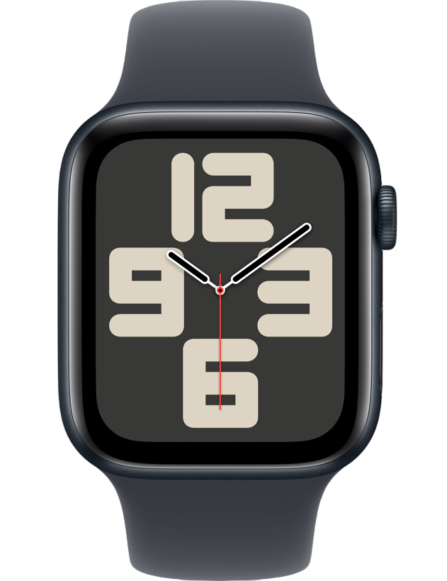 Умные часы Apple Watch SE 2024 40mm Midnight Aluminum Case with Midnight Sport Band (S/M)